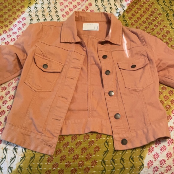 burnt orange denim jacket